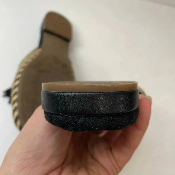 BIRDIES Spice Market Songbird Slides Faux Raffia Beaded Fringe Trim Size 8.5 - Picture 6 of 9